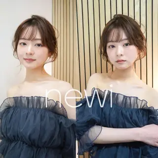 セミロング newi 三宮のヘアスタイル