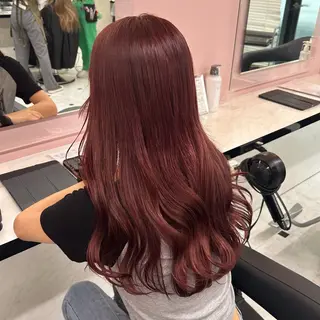 ロング カラー ヘアアレンジ 中韓🇰🇷暖色🖤 レイヤー🌙らいるのヘアスタイル