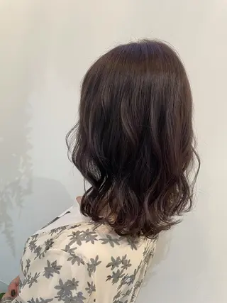 ミディアム カラー 極艶透明感カラー💖 髪質改善/出雲つぐみのヘアスタイル