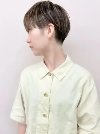 ショート 安齋 大樹 /くびれショートのヘアスタイル