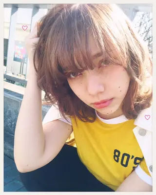 ミディアム シンプル+αな デザインを 松崎陸のヘアスタイル