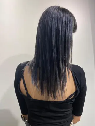 ロング カラー ショートウルフ💚 レイヤー/井上翔のヘアスタイル