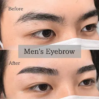 メンズ アイブロウ Lib face nail eyes 小松店所属・Lib 小松店 takeda 𖤐°のマツエク・マツパデザイン