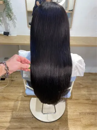 ロング カラー ヘアアレンジ リベルテ所属・♦️髪質改善韓国レイ ヤー♦️副店長のヘアスタイル
