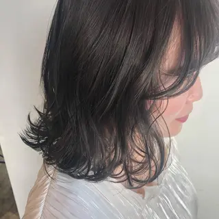 ミディアム カラー 🌼透明感艶カラー オリーブ🌼河村咲のヘアスタイル