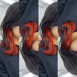 ミディアム カラー 楪 yuzuriha所属・Saaya/レイヤー /ブリーチ/ブロンドのヘアスタイル