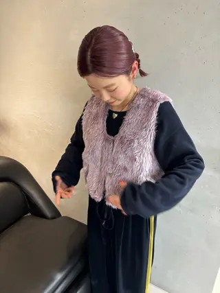 ミディアム レイヤー/顔周り /AKARIのヘアスタイル