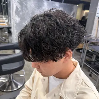 ショート カラー パーマ ヘアアレンジ メンズ キッズ 🔷横浜1のパーマ 職人🔷将太郎のヘアスタイル