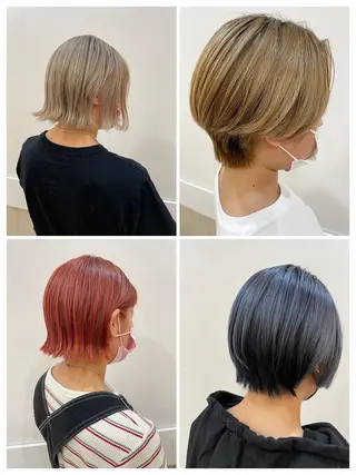 ショート カラー ヘアアレンジ リリー /Men's/パーマのヘアスタイル