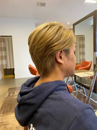 ショート カラー メンズ デザインカラー🌈 高木リョウのヘアスタイル