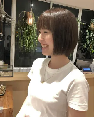 ショート カラー パーマ ヘアアレンジ メンズ キッズ ネイル マツエク・マツパ アイブロウ お洒落パーマ/ボブ ❄️Tomoka❄️のヘアスタイル