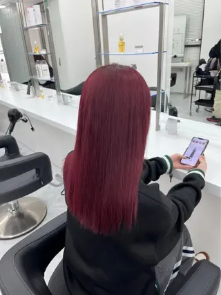 ロング カラー mina/暖色カラー 🥀韓国風カット🥀のヘアスタイル