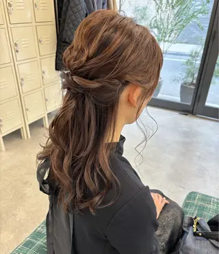 ヘアアレンジ 顔周りカット/透明感 カラー/rioのヘアスタイル