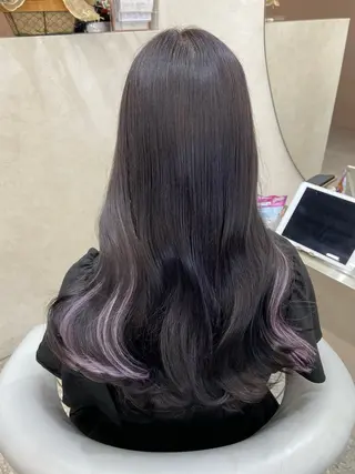 ロング カラー 新宿/韓国ヘア 中明度カラー/かやのヘアスタイル