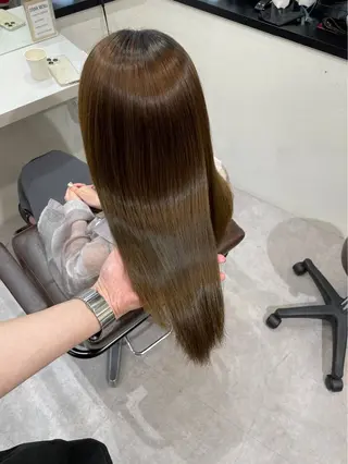 ロング 艶髪/縮毛矯正/ Core mikuaのヘアスタイル