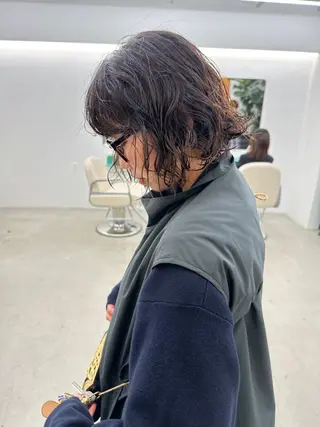 ショート パーマ ボブ/レイヤー/ケア パーマ/リュウタのヘアスタイル