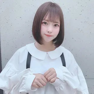 ミディアム カラー ✨️美髪矯正×似合わ せ艶カラー✨藤田透のヘアスタイル