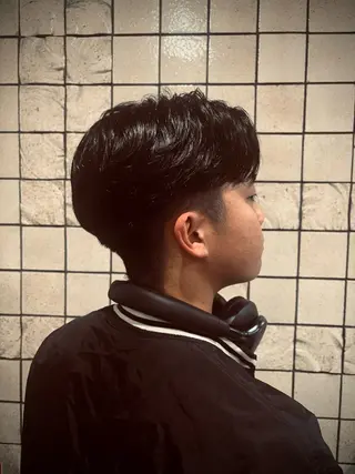 ショート パーマ メンズ ヒロ銀座 miu 7/1から新宿店のヘアスタイル
