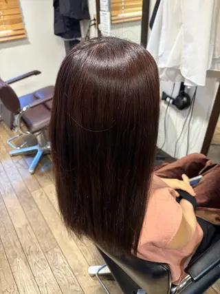 ロング カラー 奥山 和奏のヘアスタイル