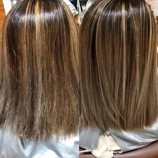 セミロング 福元 保雄のヘアスタイル