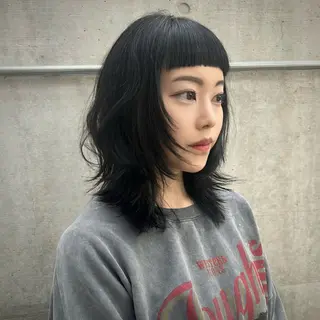 ミディアム カラー 🎀ブリーチカラー/ ボブ/Reina🎀のヘアスタイル