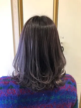 ミディアム カラー 渕向 克海のヘアスタイル