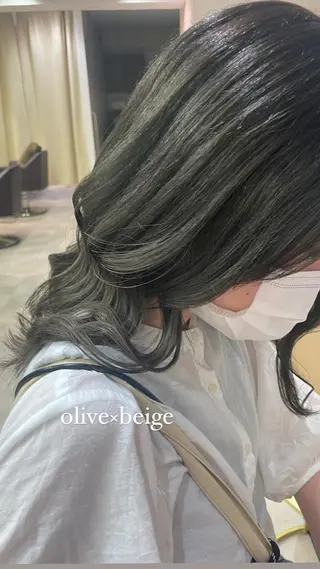 セミロング カラー ヘアアレンジ 野町好花 レイヤー/髪質改善のヘアスタイル