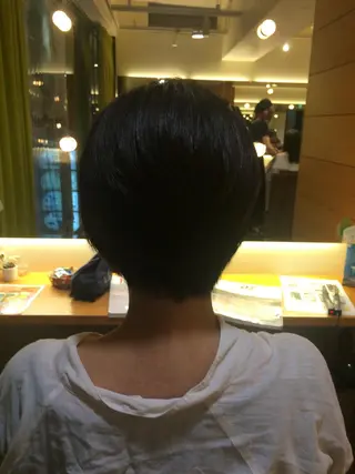 ショート カラー パーマ ヘアアレンジ メンズパーマの巨匠 鈴木純のヘアスタイル