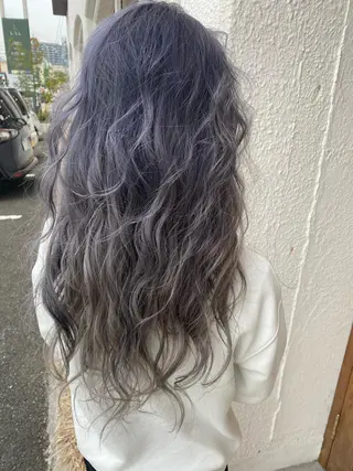 ロング カラー 入江 志穂のヘアスタイル