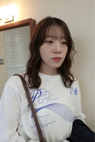 ミディアム パーマ ボブパーマ/パーマ ウルフパーマのヘアスタイル