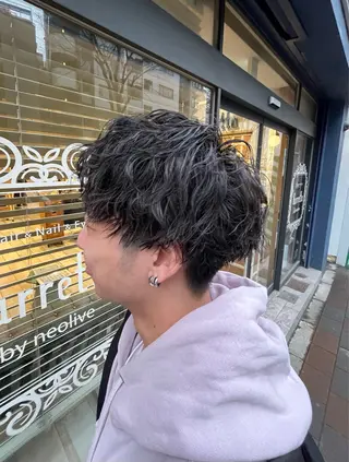 パーマ メンズ ヤシロケンタ メンズ特化のヘアスタイル