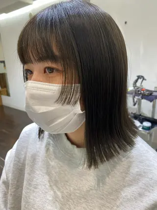 ミディアム カラー 【ヘアセット/美眉】 吉川玲のヘアスタイル