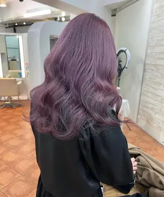 カラー ピンクカラー/ ブリーチなしRINAのヘアスタイル