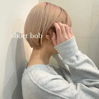 ショート カラー 顔まわり/レイヤー/ 透明感/まいな🥨のヘアスタイル