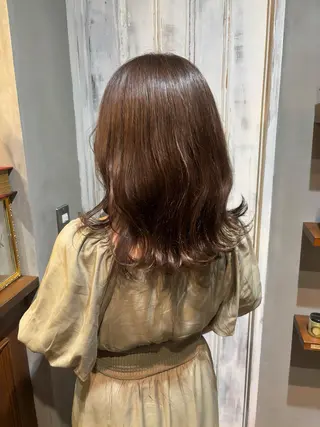 セミロング saya 🧸 カット/縮毛矯正のヘアスタイル