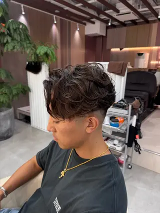 パーマ メンズ R/🤎 パーマ&ブリーチ🔥のヘアスタイル