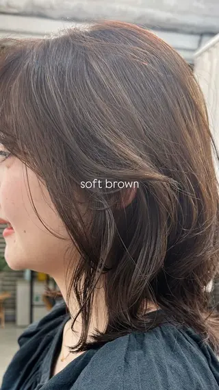ミディアム カラー lelu所属・lelu / 佐々木のヘアスタイル