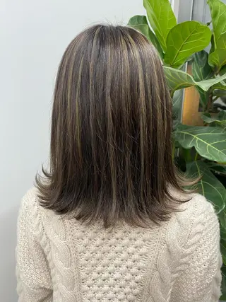 ミディアム カラー 🌼ハイライト透明感 🌼maiのヘアスタイル