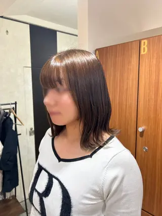 ミディアム カラー 坂本奈都美 🎀のヘアスタイル