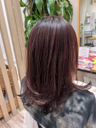 セミロング 渡部 未歩のヘアスタイル