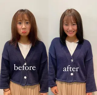 ミディアム カラー 絶対カワイイ保証💕 カワノ　チヒロのヘアスタイル