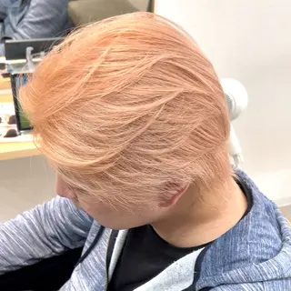ミディアム カラー ボブ/韓国ボブ/ブリ ーチ/鈴木康平のヘアスタイル