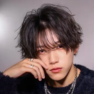 ミディアム パーマ メンズ 横浜/👑メンズ特化 美容師/小野寺愛斗のヘアスタイル