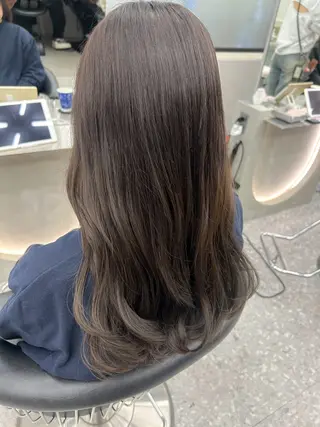 ミディアム カラー ヘアアレンジ fumika🎀 韓国ヘア×ベージュのヘアスタイル