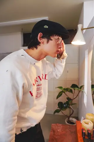 ショート パーマ メンズ メンズハイトーン/栄 /イトウタケルのヘアスタイル