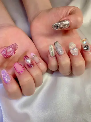 ネイル シェアサロンLei.g(レイジー)所属・3Dアートネイル💗 都築レナのネイルデザイン