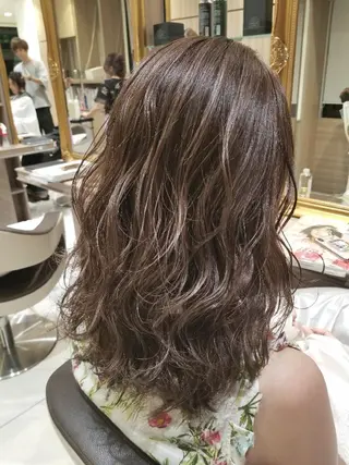 セミロング Ash 店長　山下達也のヘアスタイル