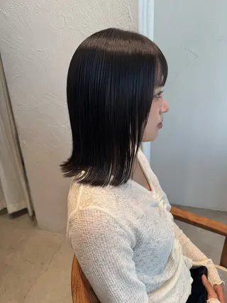 ミディアム カラー 村田 茉優のヘアスタイル