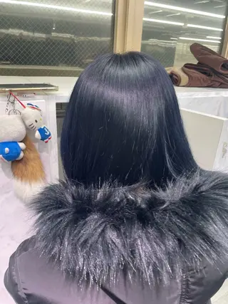 ミディアム カラー ハイトーンカラーエク ステ🌺RENA🌺のヘアスタイル