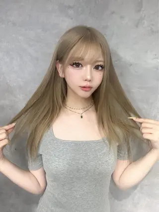 ロング 🪡プルエクステ🪡 カラエク評価◎ユウゴのヘアスタイル